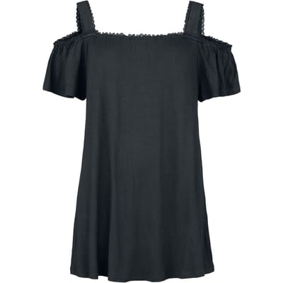 Innocent - Gothic Top - Chryseis top - S tot 4XL - voor Vrouwen - zwart