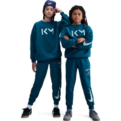 Nike Mbappe Broeken Kinder - Groen - Maat 137 - 147 CM - Katoen Fleece