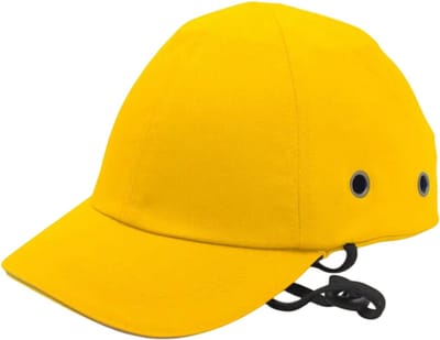 Stootpet ABS Veiligheidshelm – Lichtgewicht Anti-Botsing Honkbal Cap Werkveiligheid Pet voor Werk en Sport - Geel
