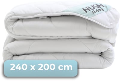 HUSH Living 4-Seizoenen Dekbed 240x200 cm - Tweepersoons - 200 + 300 GSM - Warm, Ademend en Lichtgewicht