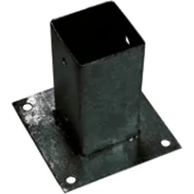 Giardino Bodemplaat, 71x71x150mm Ral 9005 Zwart