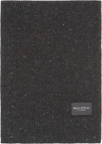 Marc O'Polo Sjaal Knitted Scarf Dark Grey Melange Antraciet