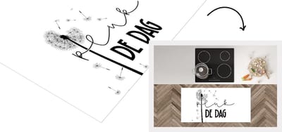 Keukenloper - Loper keuken - Quotes - Spreuken - Carpe diem - Pluk de dag - 120x60 cm - Keukenloper vinyl