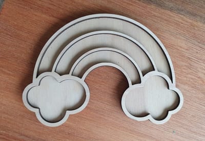 Speelframe voor sensory play - Regenboog - Speeltray - Speelrijst en sensorybakken - Montessori - Open ended - Sensoryplay
