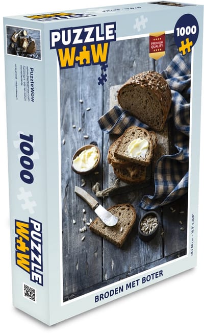 Puzzel Broden met boter - Legpuzzel - Puzzel 1000 stukjes volwassenen