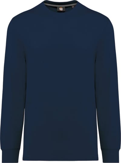 WK. Designed To Work Ecologisch uniseks T-shirt met lange mouwen WK303 - Navy - XXS