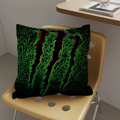 M-MonsterS LOGO Energie Kussenhoes Kussenhoes Decor Kussensloop Bedrukte Kussenhoes voor Bank 35x35cm