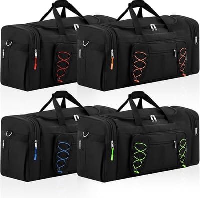 Set van 4 Dakbox Tassen - 68L Duffle Bag met Rits en Schoencompartiment - Ideaal voor Reis en Vakantie