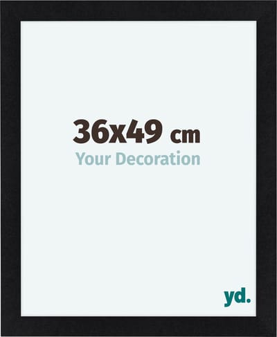 Your Decoration - Fotolijst 36x49 cm - MDF - Zwart Mat - Como
