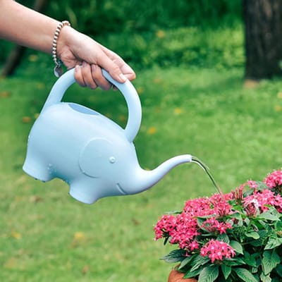 Olifant Gieter - Plastic Watertank - Planten Water Geven - Schattig Olifant Ontwerp - 1 Liter - Blauw