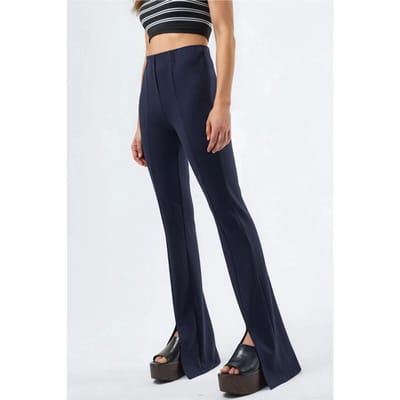 Hoge Taille Flared Leggings met Split