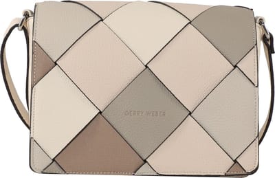 GERRY WEBER Schoudertas Avondtas Checker Shoulderbag SHF Cream-White Beige Veelkleurig