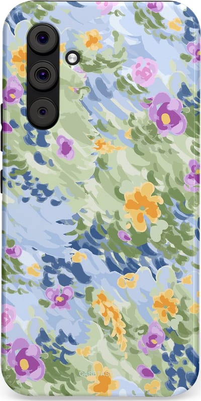 Casetastic Hoesje Geschikt voor Samsung A54 (5G) - Stijlvolle Beschermende Duo-layer Case - Zonnige Bloemtuin