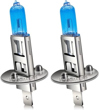 Ruiandsion H1 Halogeen koplampen, mistlampen, 100 W, 12 V, xenonwit, 6000 K, 64150, 12258, 2 stuks