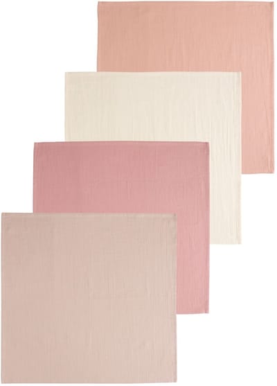 Next - Pasgeboren unisex - Set van 4 mousseline babydoekjes - Roze