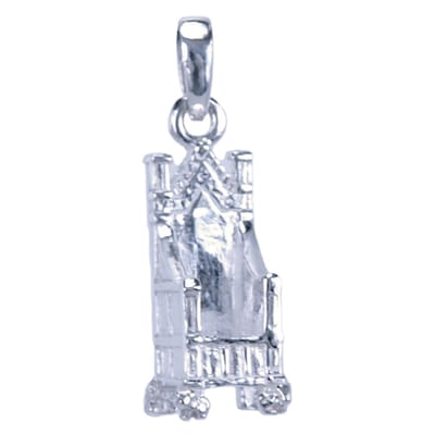 Zilveren Troon ketting hanger