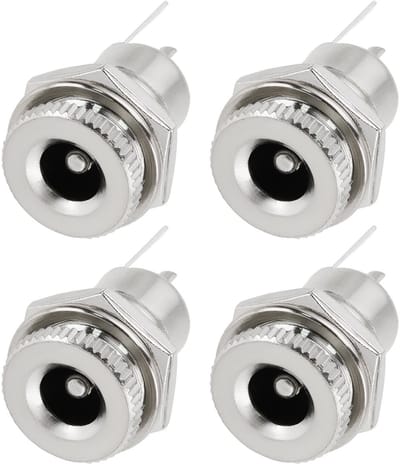Allecto - Dc Power Jack Socket - 5.5mm x 2.5mm - Voor kleine