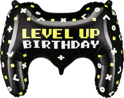 Partydeco - Folieballon Level Up - Gamepad (60 x 45 cm)