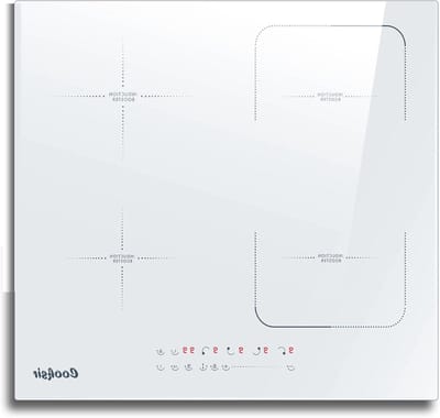 Inductiekookplaat 4 platen - Elektrisch fornuis - Snel koken - Met Flex/Pause functie - 60CM - Wit