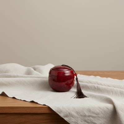 Artic Harmoniq Urn (S) – Rood – 150ML – Hoogwaardig Keramiek – Handgemaakt – As Urn – Menselijk As – Huisdieren Urn – Urn Hond – Urn Kat – Urn voor As Volwassen – Urne – Urnen – Mini Urn – Urne Volwassenen – Urn voor Dieren
