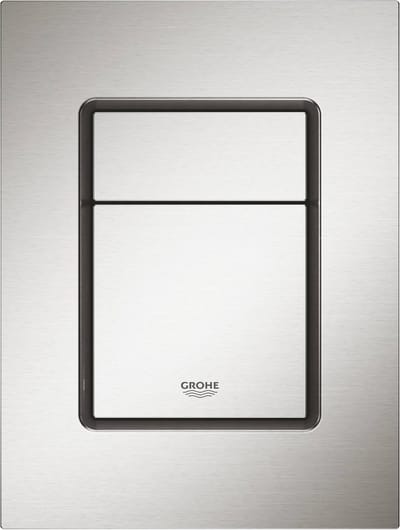 GROHE Skate S Cosmopolitan Bedieningspaneel Toilet - Dual flush - Supersteel (rvs)