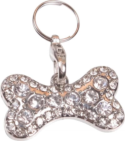 Nobleza Halsbandhanger Hond - Hondenhalsband Hanger - Strik met Briljantjes - Sieraden Bedel voor Halsband