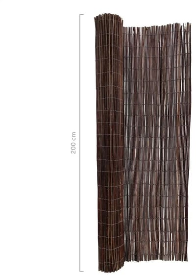 Masters of Bamboo® Wilgenmat Natura - 300 x 200 cm - Natuurlijke schutting op rol