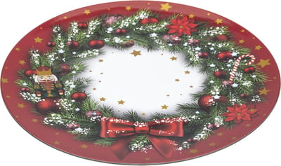 Kerstplacemat set van 2 - Bord - Kerstdecoratie - Eetbord - Dia 33 cm