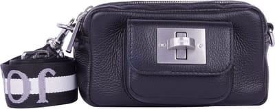 JOOP! Leren Schoudertas Carino Susan Shoulderbag Black Zwart