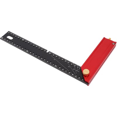 Charpentier   Règle   300mm Alliage d'Aluminium Équerre 90 Degrés Angle Droit Mesure   Marquage Précis Multifonctionnel