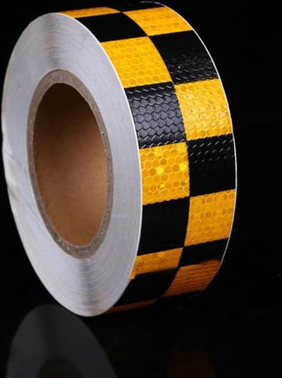 3 rollen reflecterende stickers 5 cm x 3 m waterdichte reflecterende veiligheidsmarkeringstape, reflecterende tape met hoge zichtbaarheid, geen residu reflecterende waarschuwingstape voor vrachtwagens, opleggers en auto's
