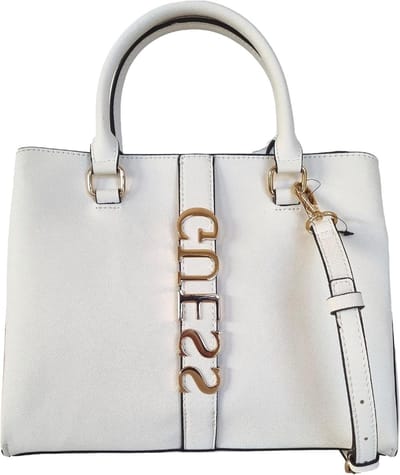 Schoudertas Dames - Handtas - Dagelijks Gebruik - Afneembare Band - 27 cm - Wit