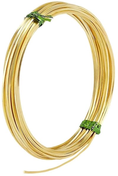 Vierkante Metaaldraad - Koperdraad Kralen - Sieraden Maken - Buigzaam Met Kwaliteit - 6 Meter Rol - Goudkleurig