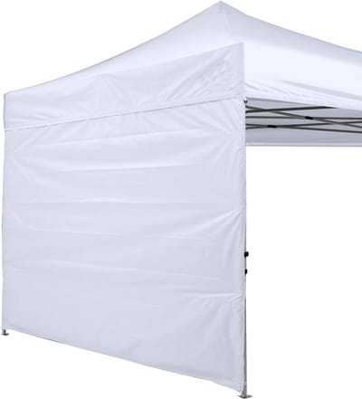 Zonnescherm voor partytent - 243 x 243 cm, zijwand in wit