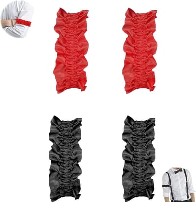 4-delige kousenbanden voor bruiloften, feesten en speciale gelegenheden, zwart en rood, elegante beenkousenbanden voor dames, accessoires voor bruid en prom
