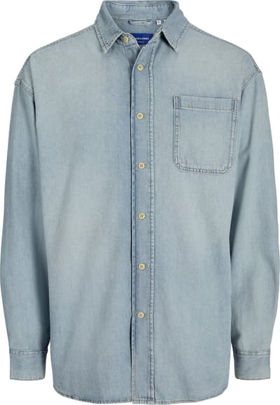 Jack & Jones Denim overhemd Wide Fit Denim overhemd