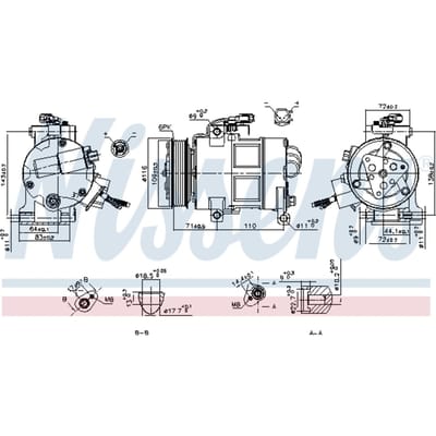 Compressor airconditioning NISSENS 890249