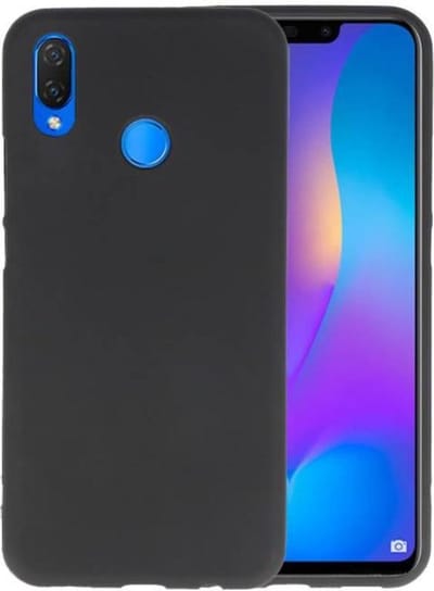 Hoesje Geschikt voor de Huawei P Smart Plus - Backcover Color Telefoonhoesje - Zwart
