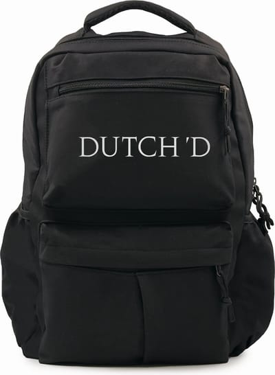 Dutch'D - Sign Backpack - Rugtas - Katoen - Zwart - laptop vak - Premium Accessories
