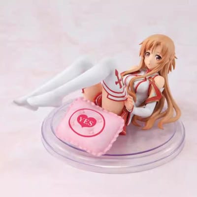 Anime Sword Art Online Figure Modèle Yuuki Asuna Décoration de Bureau Poupée en PVC Figurine d'Action Jouets à Collectionner Cadeaux brown