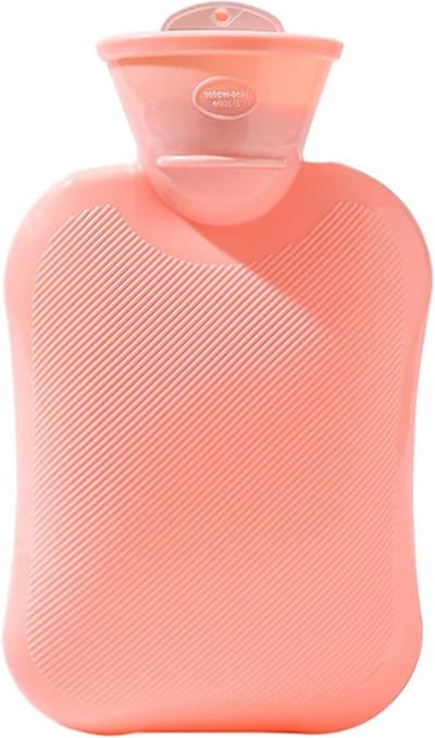 Zachte warmwaterkruik voor nek en schouders - Rubber - Rug- en beenverwarming - Tailleverwarming - 500 ml roze