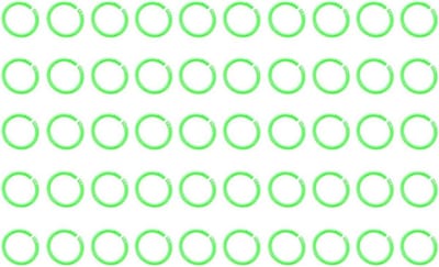 50 Stuks Groene Plastic Verwijderbare Klemmen voor Loose Leaf Ringen, Flipchart en Papieren Documenten voor Kantoor, School en Thuisgebruik