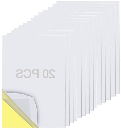 Extra Sterke Dubbelzijdige Tape Vellen A4 - 20 Stuks Zelfklevend voor DIY, Kunst en Decoratie