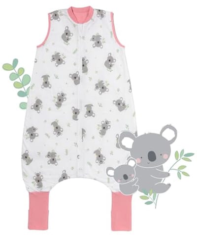 Babyslaapzak met voeten 1 TOG - ideaal voor de zomer tussen 80-90 cm