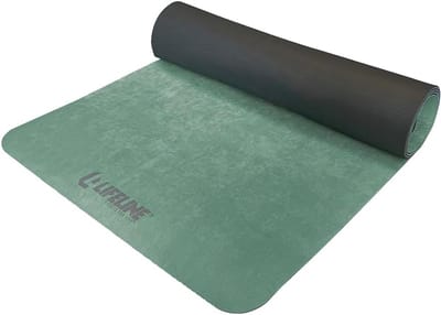 Premium yogamat micro-suède, 180,3 x 61 x 4 mm, hoge dichtheid, TPE onderlaag, met draagriem