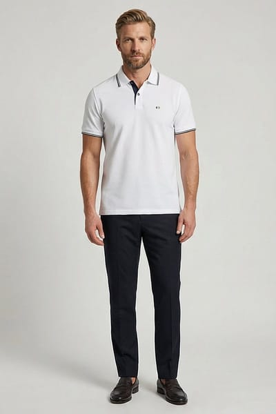 Giordano – Nico – Heren – Polo – Poloshirt - White – 616587-10