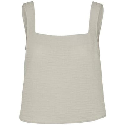 VERO MODA - VMKITA SL SQUARE NECK TOP WVN SB2 TS GA - Dames - Blouses