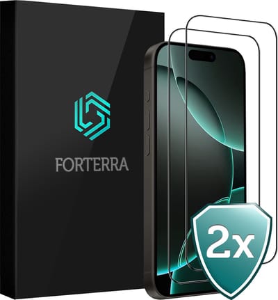Screenprotector 2 Stuks - Geschikt voor Apple iPhone 16 Pro - Full Cover - Beschermglas - Gehard Glas - Tempered Glass - Screen Protector