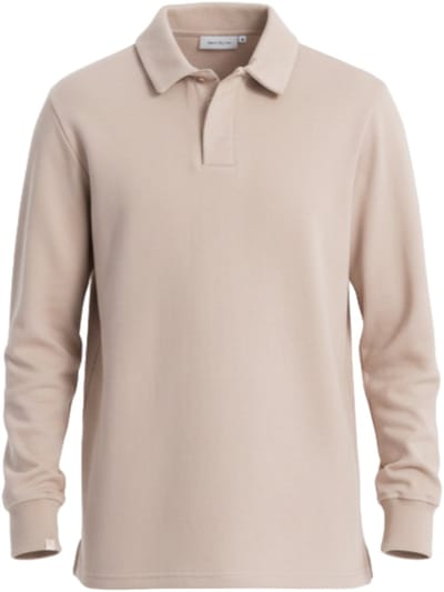 OMBRE Polo - Regular Fit - Katoen - Korte Mouw Beige S