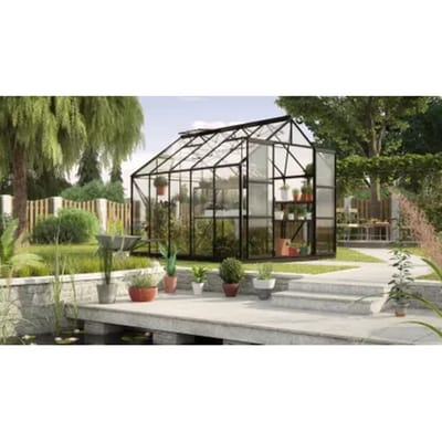 Vitavia Tuinkas Uranus 8300 - Veiligheidsglas 3mm - Zwart - 257x321x248cm